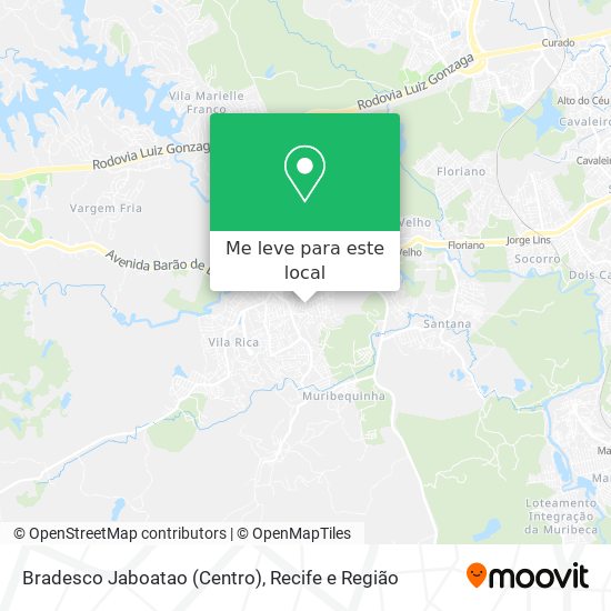 Bradesco Jaboatao (Centro) mapa