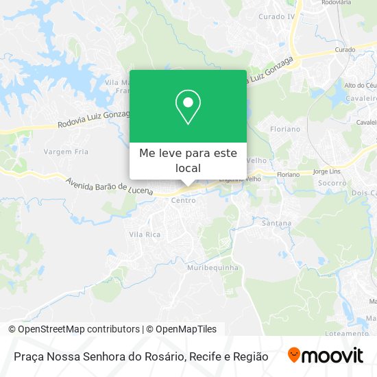 Praça Nossa Senhora do Rosário mapa