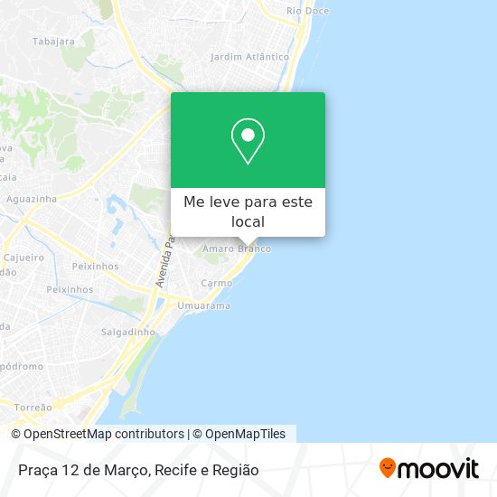Praça 12 de Março mapa