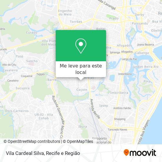 Vila Cardeal Silva mapa