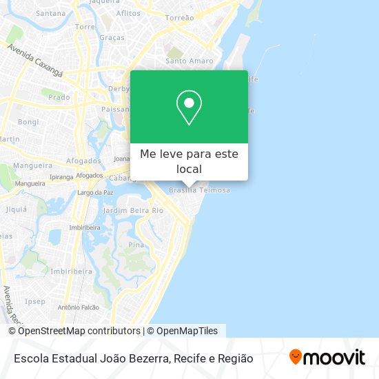 Escola Estadual João Bezerra mapa