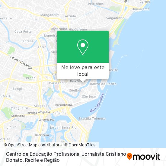 Centro de Educação Profissional Jornalista Cristiano Donato mapa