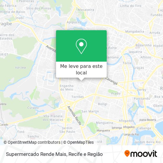 Supermercado Rende Mais mapa