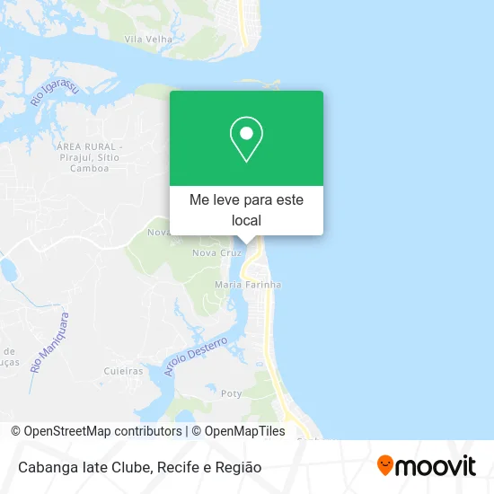 Cabanga Iate Clube mapa