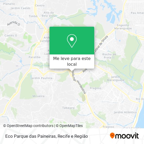 Eco Parque das Paineiras mapa