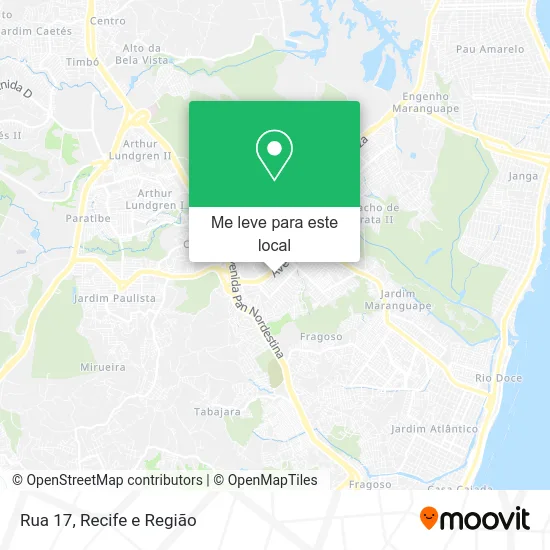 Rua 17 mapa