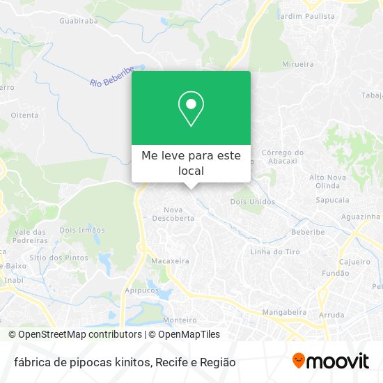 fábrica de pipocas kinitos mapa