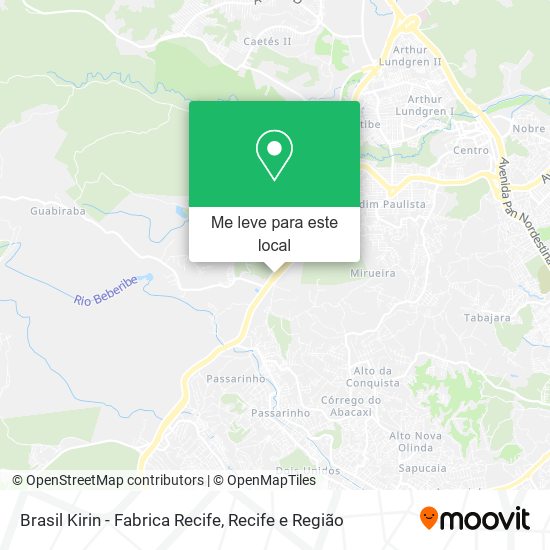 Brasil Kirin - Fabrica Recife mapa