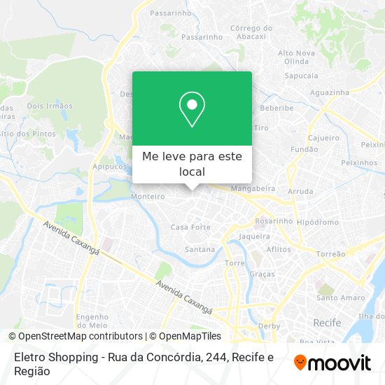 Eletro Shopping - Rua da Concórdia, 244 mapa