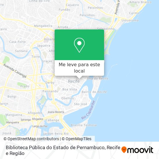 Biblioteca Pública do Estado de Pernambuco mapa