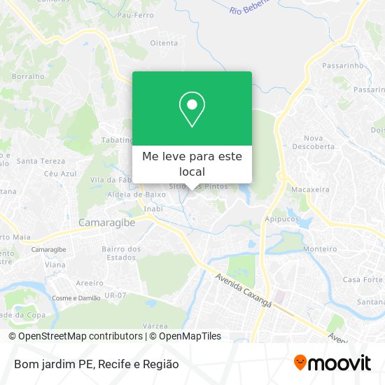 Bom jardim PE mapa