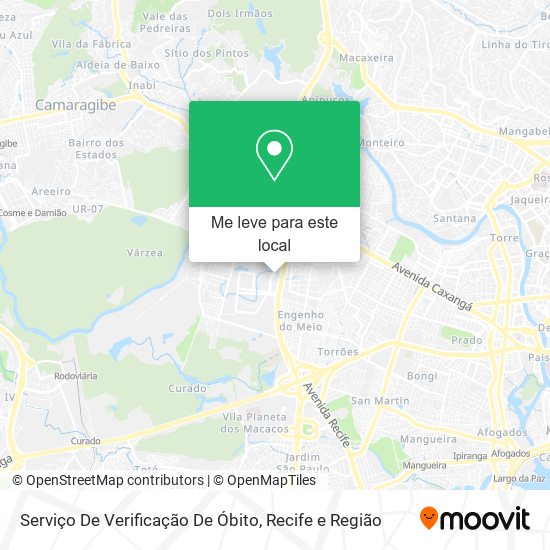 Serviço De Verificação De Óbito mapa