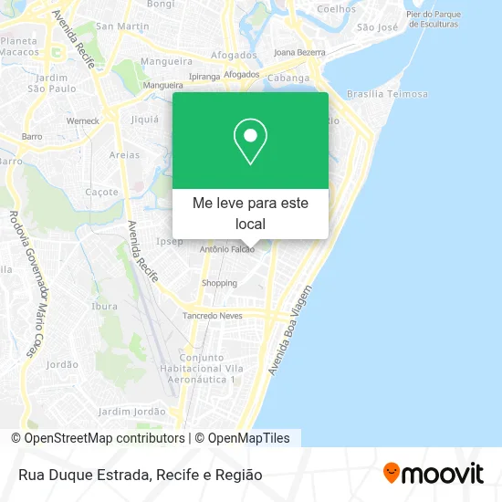 Rua Duque Estrada mapa