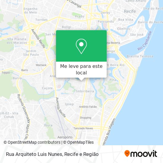Rua Arquiteto Luis Nunes mapa