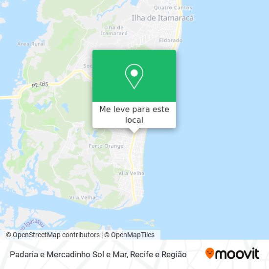 Padaria e Mercadinho Sol e Mar mapa
