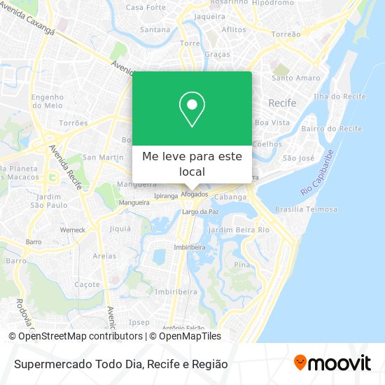 Supermercado Todo Dia mapa