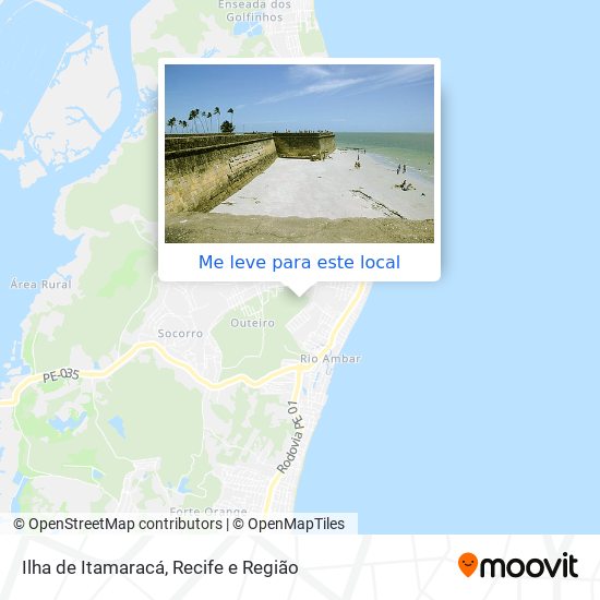 Ilha de Itamaracá mapa