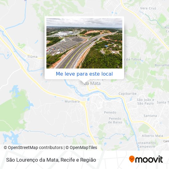 São Lourenço da Mata mapa