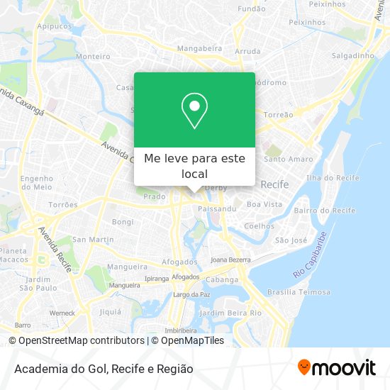 Academia do Gol mapa