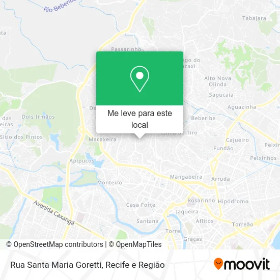 Rua Santa Maria Goretti mapa