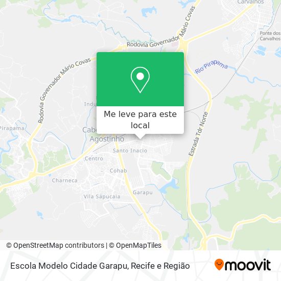 Escola Modelo Cidade Garapu mapa