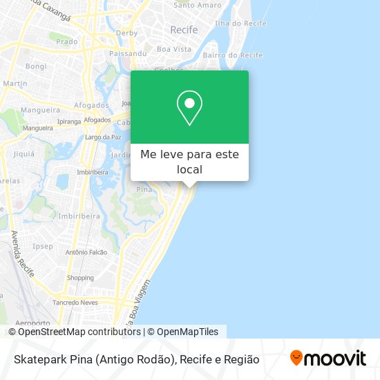 Skatepark Pina (Antigo Rodão) mapa