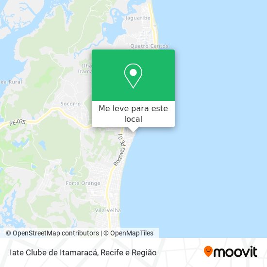 Iate Clube de Itamaracá mapa