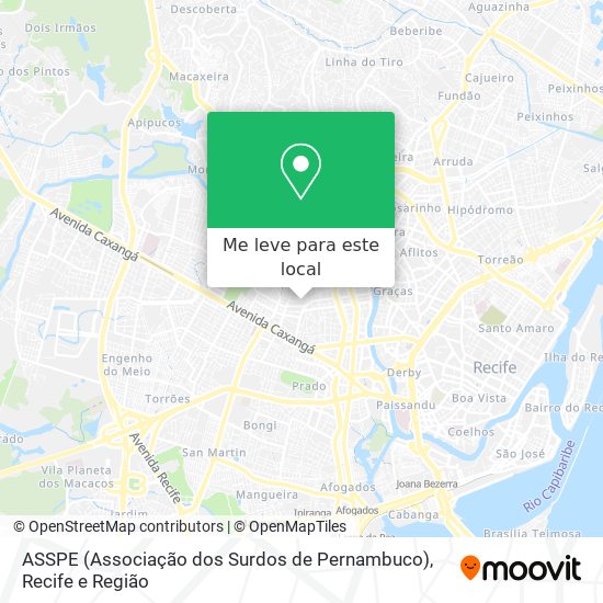 ASSPE (Associação dos Surdos de Pernambuco) mapa
