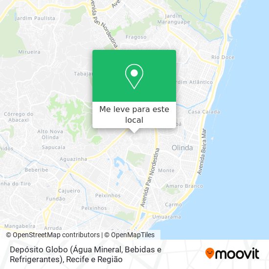 Depósito Globo (Água Mineral, Bebidas e Refrigerantes) mapa