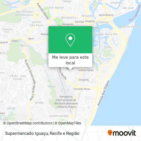 Supermercado Iguaçu mapa