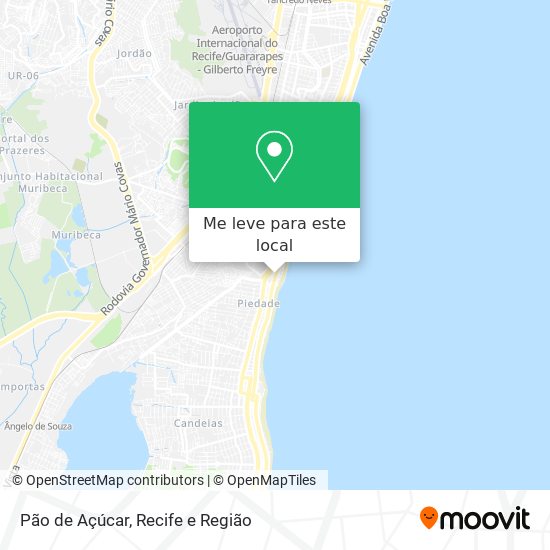 Pão de Açúcar mapa