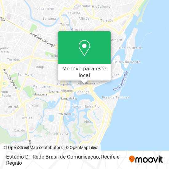 Estúdio D - Rede Brasil de Comunicação mapa