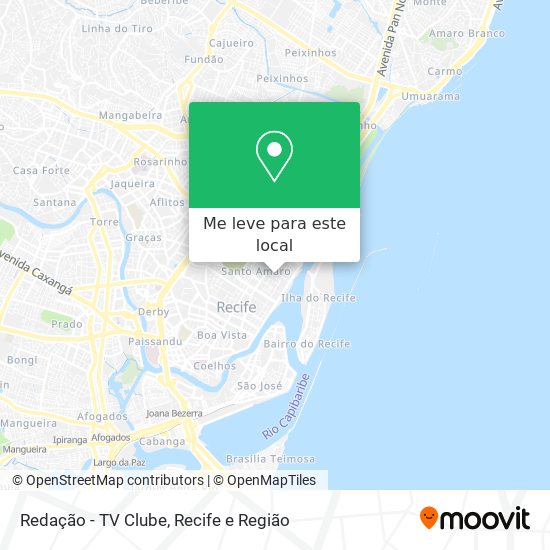 Redação - TV Clube mapa