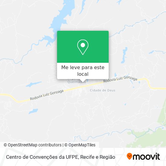 Centro de Convenções da UFPE mapa