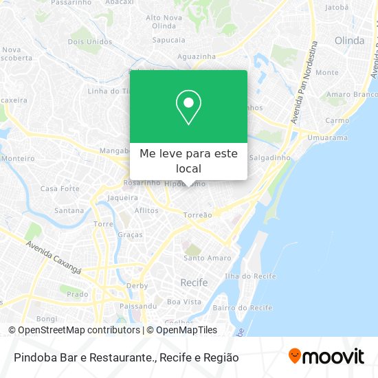 Pindoba Bar e Restaurante. mapa