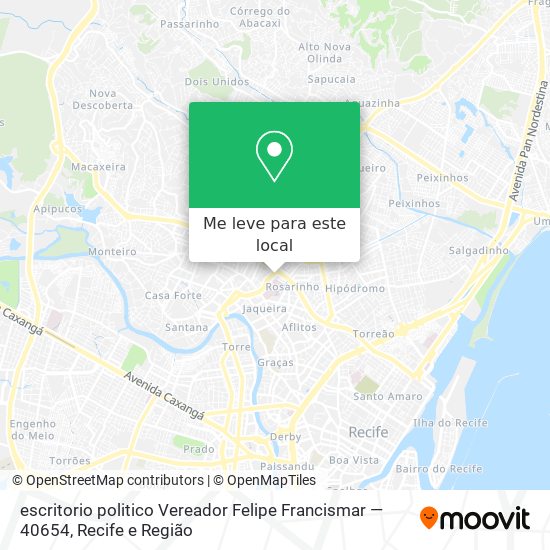 escritorio politico Vereador Felipe Francismar — 40654 mapa