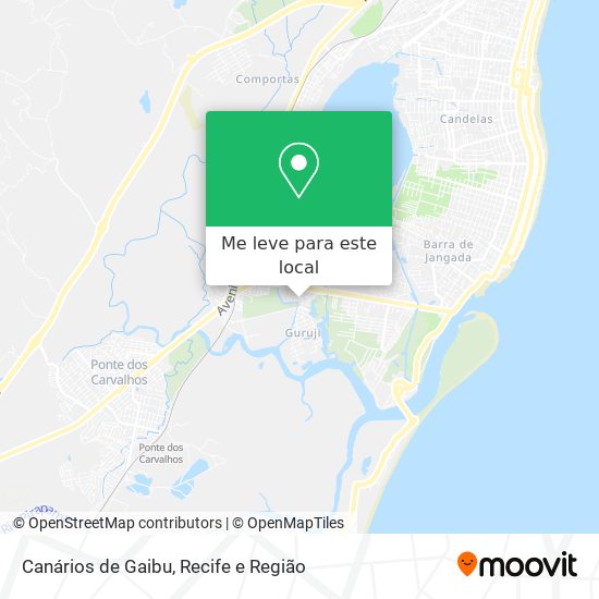 Canários de Gaibu mapa