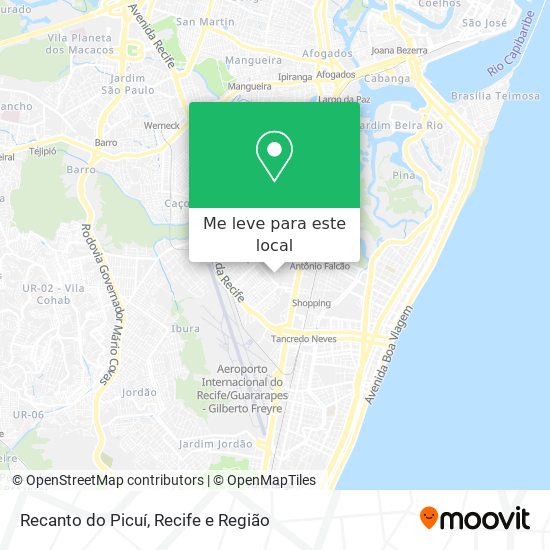 Recanto do Picuí mapa