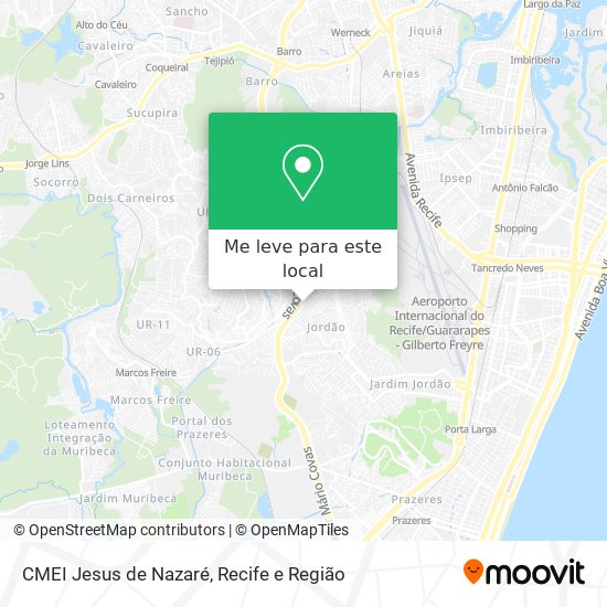 CMEI Jesus de Nazaré mapa
