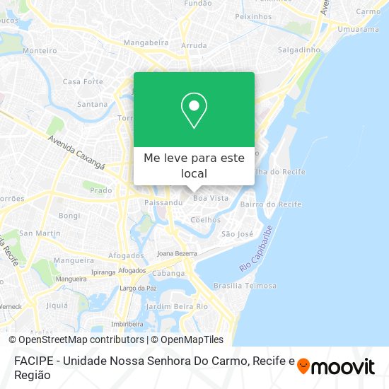 FACIPE - Unidade Nossa Senhora Do Carmo mapa