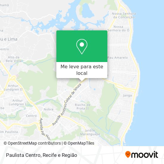 Paulista Centro mapa