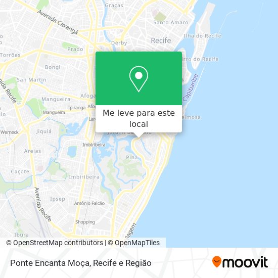 Ponte Encanta Moça mapa