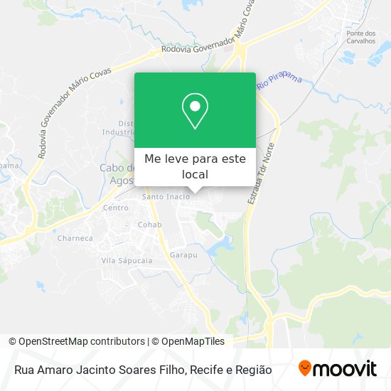 Rua Amaro Jacinto Soares Filho mapa