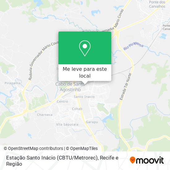 Estação Santo Inácio (CBTU / Metrorec) mapa