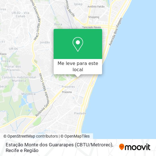 Estação Monte dos Guararapes (CBTU / Metrorec) mapa