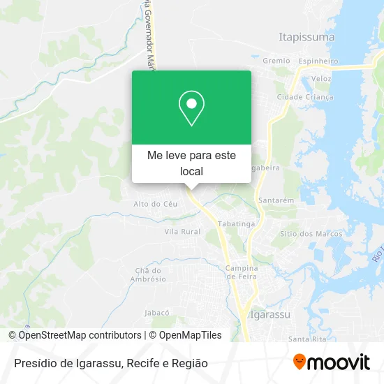 Presídio de Igarassu mapa