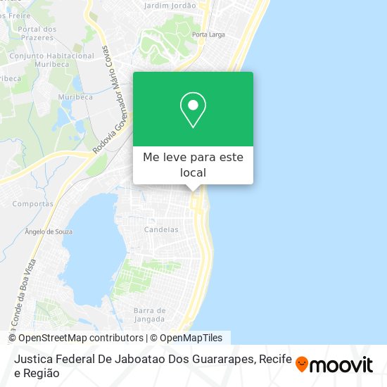 Justica Federal De Jaboatao Dos Guararapes mapa