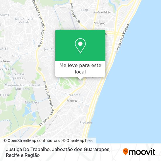 Justiça Do Trabalho, Jaboatão dos Guararapes mapa