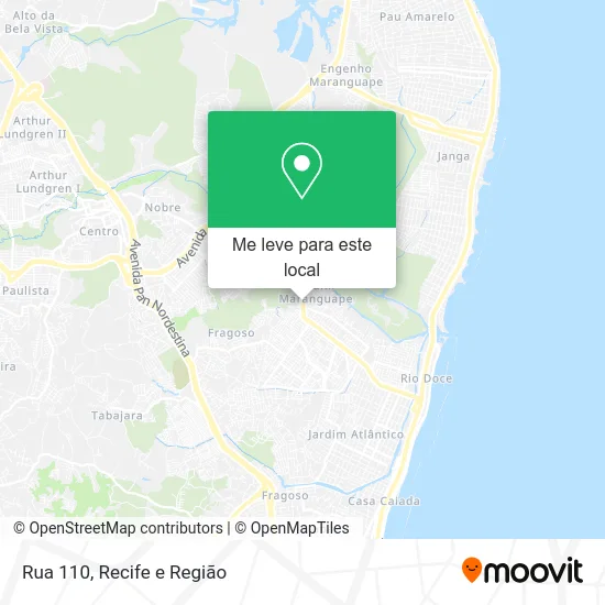 Rua 110 mapa