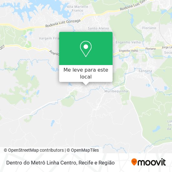 Dentro do Metrô Linha Centro mapa